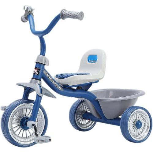 Kids Tricycle, Learning Balance Tricycle with Steel Frame, Adjustable Seat, Storage Bin, Silent Tires for Kids, 2 to 6 Year Old Kids Tricycle, Learning Balance Tricycle with Steel Frame, Adjustable Seat, Storage Bin, Silent Tires for Kids, 2 to 6 Year Old